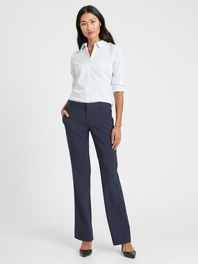 Banana Republic Size 2 “Logan” Black Dress Pants Trousers